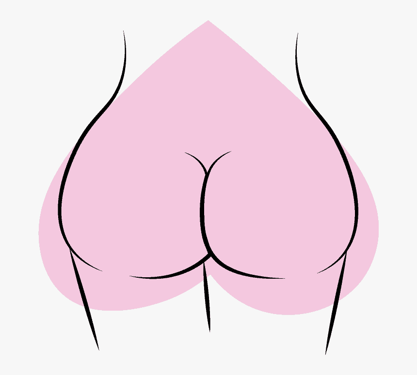 Pear-shaped butt